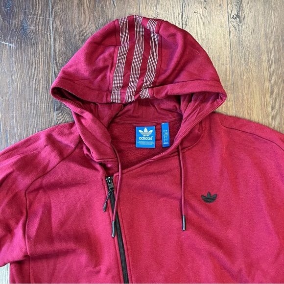 Adidas long sweatshirt jacket SZ LG - Picture 2 of 3